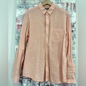 Long sleeve button down men’s shirt size medium